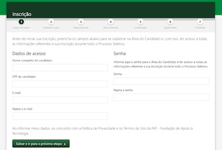 Veja como fazer sua inscrição
